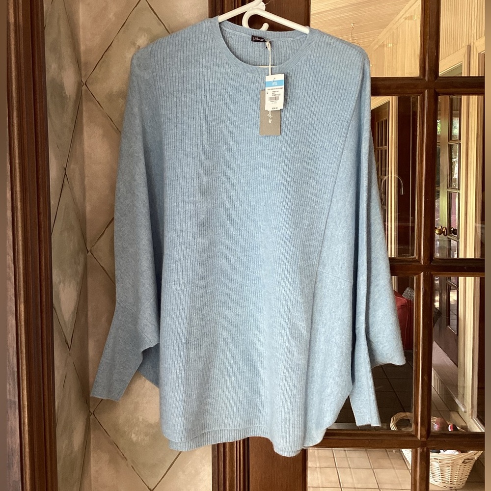 J. McLaughlin Sky Blue Crewneck Sweater